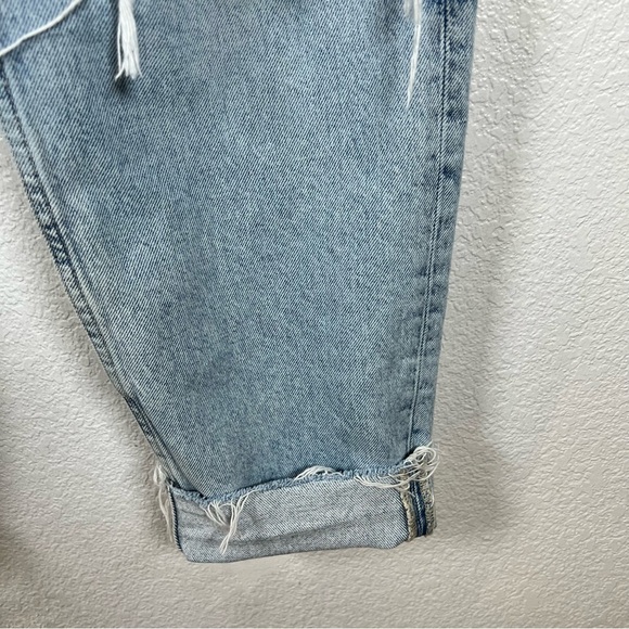 H&M Woman’s Distressed Boyfriend Low Waist Denim Jeans Size 14 - Picture 2 of 9